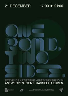 Zwevende artistieke kerstversiering